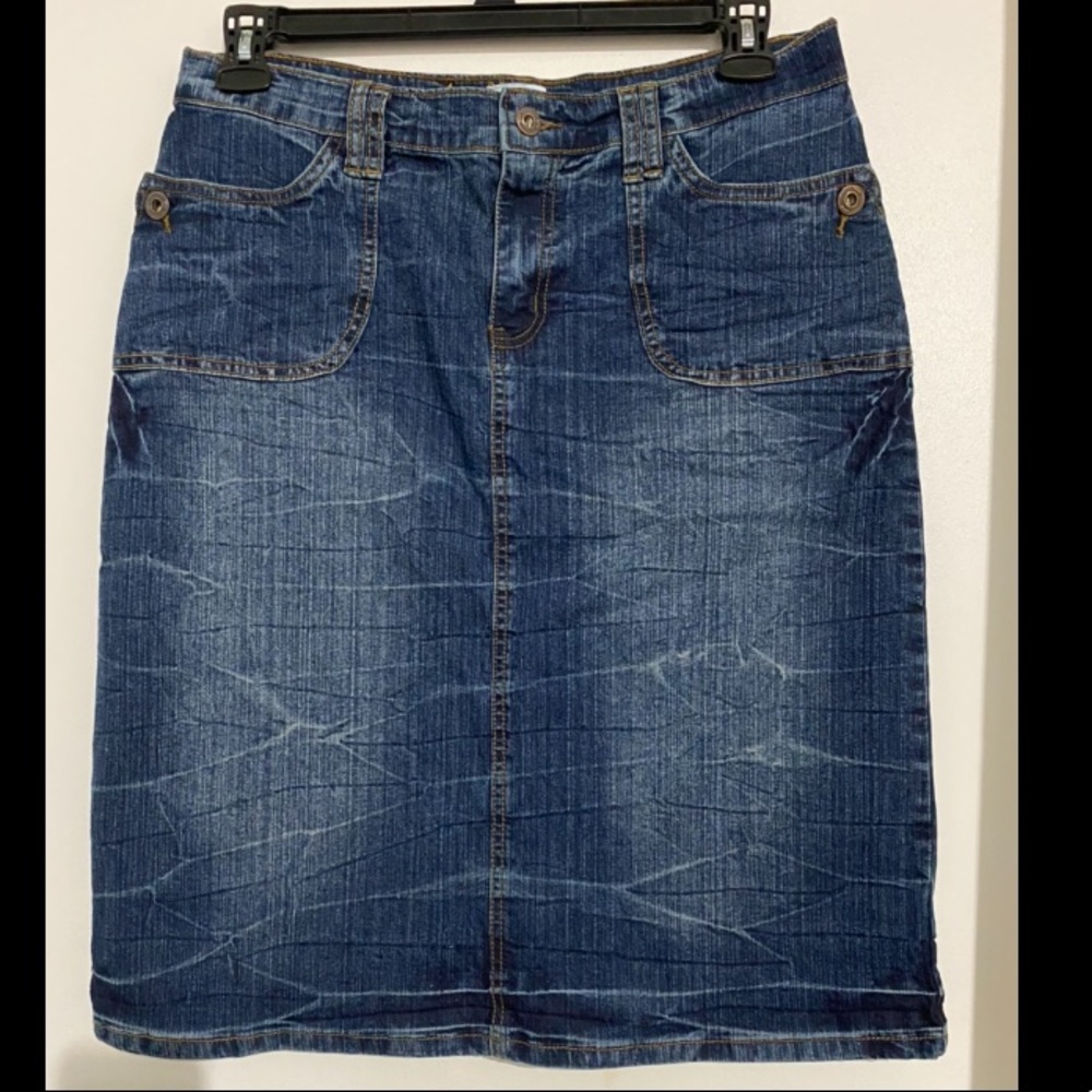 Midi jean skirt